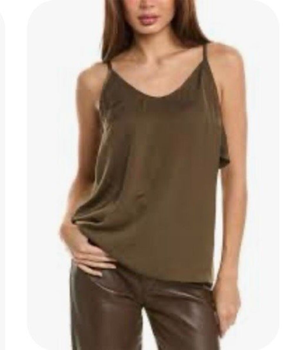 NWOT CAbi Park Cami in deep olive green - S